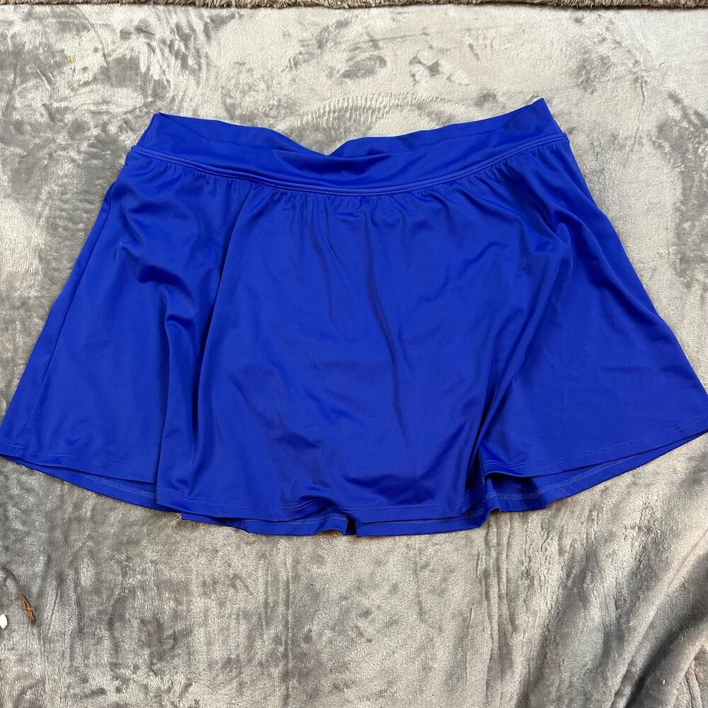 LL Bean Royal Blue Swim Skirt Swimskirt Skirted Bottoms Women's 18 18W - Picture 1 of 8